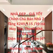 NHÀ ĐẸP - GIÁ TỐT Chính Chủ Bán Nhà 2 Tầng K249/115 /39 Hà Huy Tập, Thanh Khê, TP Đà Nẵng